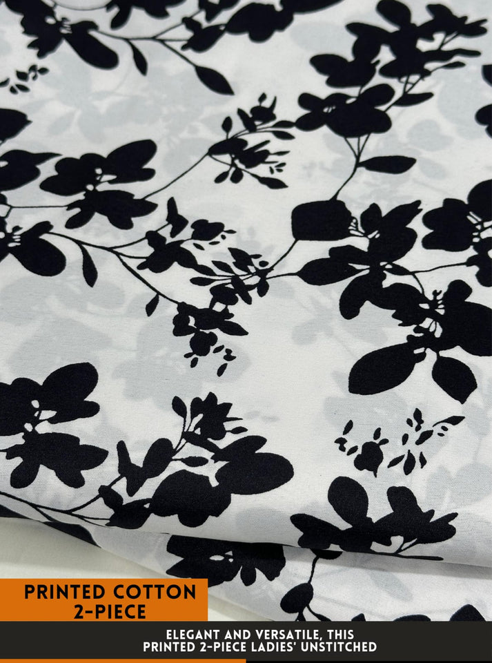 Digital Printed  2 piece Suit Unstitched polo cotton