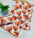 Digital Printed  2 piece Suit Unstitched polo cotton