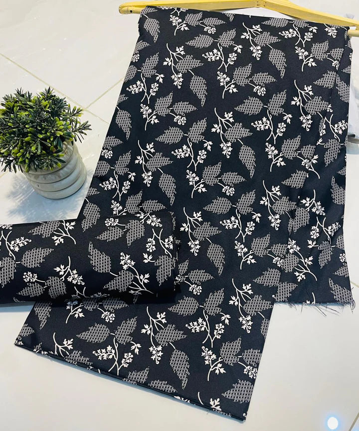 Digital Printed 2 piece Suit Unstitched polo cotton