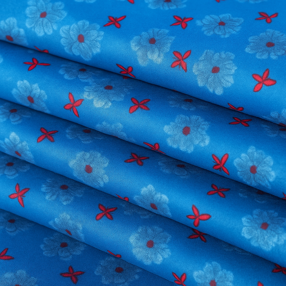 Digital Printed  2 piece Suit Unstitched polo cotton