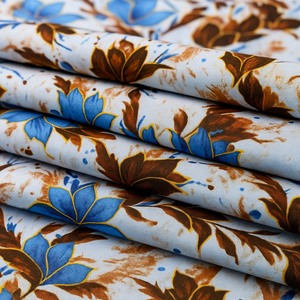 Digital Printed  2 piece Suit Unstitched polo cotton