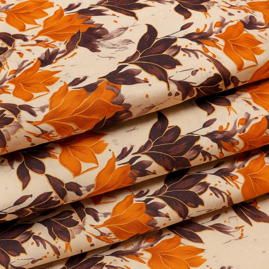Digital Printed  2 piece Suit Unstitched polo cotton