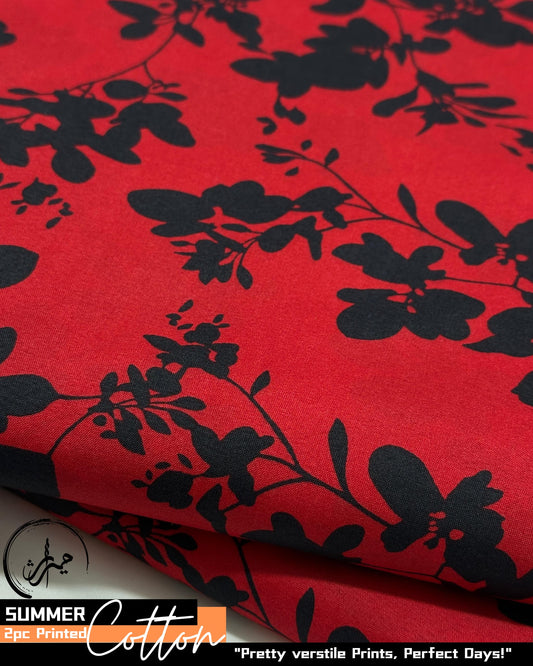 Digital Printed  2 piece Suit Unstitched polo cotton