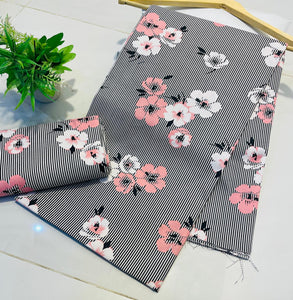 Digital Printed  2 piece Suit Unstitched polo cotton