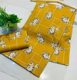 Digital Printed  2 piece Suit Unstitched polo cotton