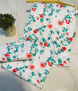 Digital Printed  2 piece Suit Unstitched polo cotton