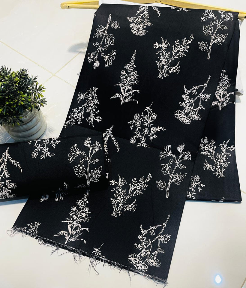 Digital Printed  2 piece Suit Unstitched polo cotton