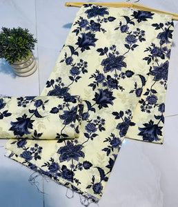 Digital Printed  2 piece Suit Unstitched polo cotton